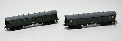 TRIX TRIX EXPRESS 2-Car Passenger Train, 4 axles, green DB, 22cm, almost new in box

-...