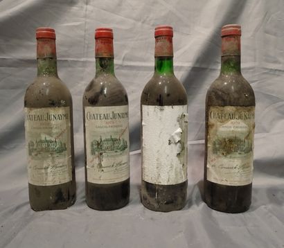 null Wine: (4) Bottles Bordeaux Canon Fronsac Chateau Junayme 1979 put in the castle...