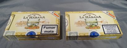 null Collection: San Cristobal de la Habana cigars, 25 cigars + 25 cigars in wooden...