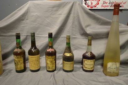 null Wine: (18) bts of various alcohols including armagnac, cognac, cider brandy,...
