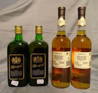 null WINE: (4) 2x WHISKY BELL'S, de luxe, blended scotch whisky 12 old, 43%, 75cl....