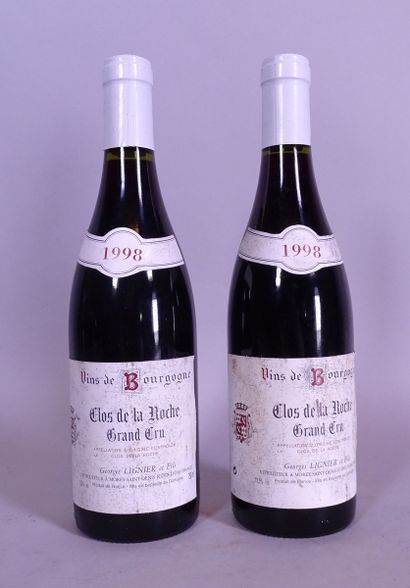 null Wine: (2) bottles Bourgogne Clos de la Roche Grand Cru Georges Lignier et fils...
