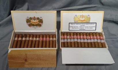 null Collection: H. UPMANN, Habana, 25 cigars + 12 half corona cigars, in wooden...
