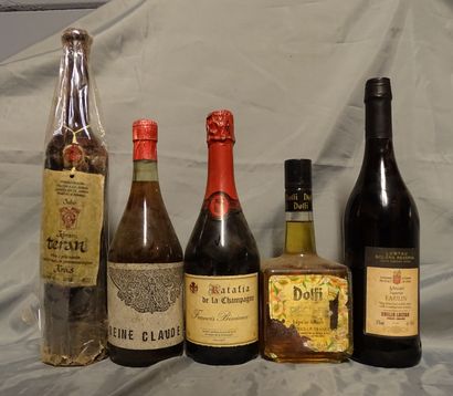 null Wine: (15) 4 bts of Banyuls, Sherry cream, aged port, dry sack sherry, dolfi...