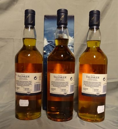 null WINE: WHISKY TALISKER (3) Single Malt Scotch Whisy, 10 years, one in a box
