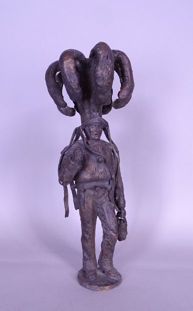 Sculpture: Bronze -Gille de Binche- No 5/8...