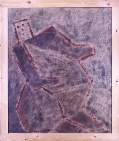 null Painting: (3) mixed media pastel/ charcoal -Composition- signed *WILGENBURG...