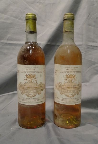 null Wine: (2) bts Sauternes Château Filhot 1976 bottled at the château
