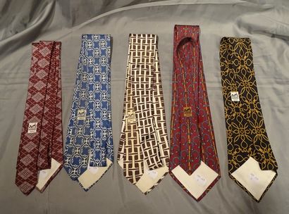 null Fashion: HERMES (5) ties in different patterns