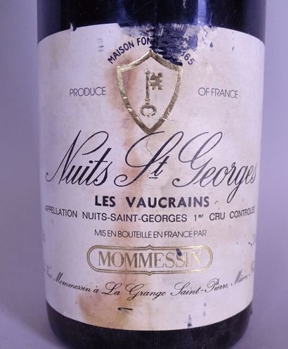null Wine: 1 bottle Bourgogne Nuits St George 1989 bottled by Mommessin