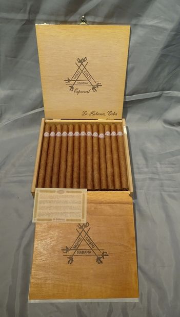 null Collection: cigar MONTE CRISTO Habana, Especial, 25 cigars, in wooden box