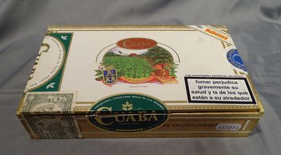 null Collection: CUABA cigars, Habana cuba, 25 traditional cigars, in wooden box