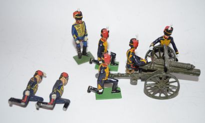 null UK production: Royal Horse Artillery: a gun with its 5 servants. Very good condition....