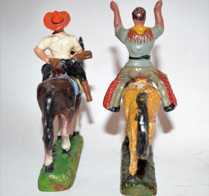 null DURSO (2): 2 riders: a cowboy and an Indian prisoner. Good condition.