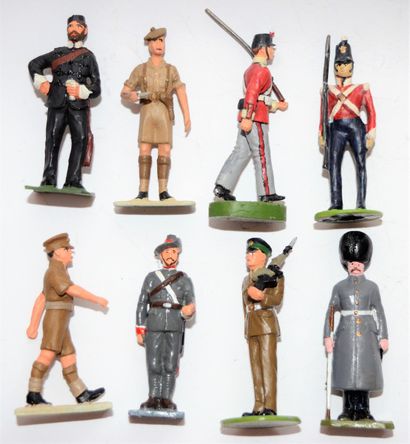 null U.K. Manufacture: set of 22 painted metal figures: British soldiers from the...