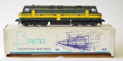 null BRIMA type 52 SNCB on Electrotren base, Belgian diesel loco CC 52116, in green...