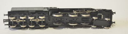 null LILIPUT French locomotive, P.O. Midi, type 230.715, in grey, 4 axles tender,...