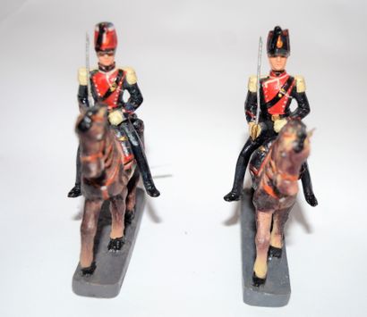 null DURSO: Holland: 2 mounted hunters of 2 different squadrons. Remarkable state...