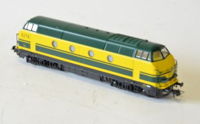 null ROCO réf 43546 Belgian diesel loco type 60, BB , 6278 green and yellow, (MB...