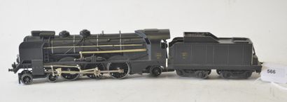 null ANTAL : French locomotive 231/H/141, tender 4 axles, black, CARROSSERIE TOUT...