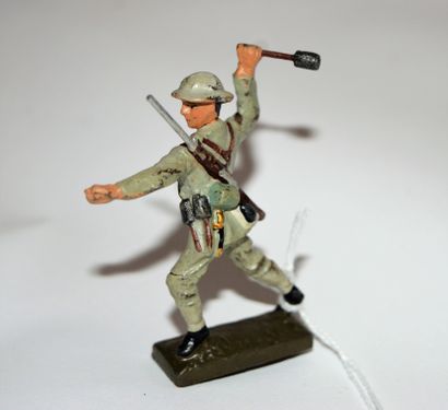 null LINEOL: Argentina, a grenadier in action. Height: 7 cm. Good condition.