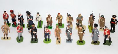 null U.K. Manufacture: set of 22 painted metal figures: British soldiers from the...