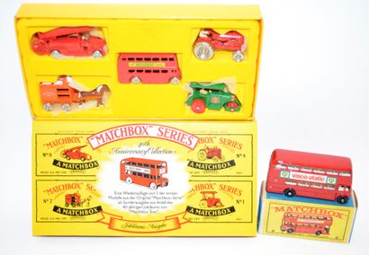 null MATCHBOX "Series": 2 boxes

-1 box 40th anniversary including 5 vehicles (Bus...
