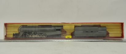 null RIVAROSSI HO réf 1273 locomotive américaine 4-6-4, tender 6 axes, grise du NEW...