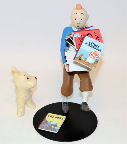 null Editions Hergé/Moulinsart - The mythical images- 1318 Tintin sculpture holding...