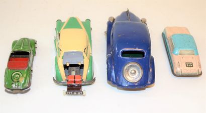 null 4 cars in sheet metal:

-JOUSTRA: "Auto Miracle" series 2000, 40s/50s. Good...