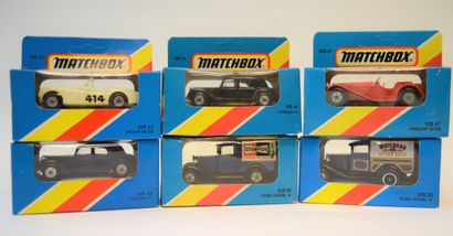null MATCHBOX: 6 new cars in original box (1981)

-MB 44 , 2 Citroen 15 (blue and...