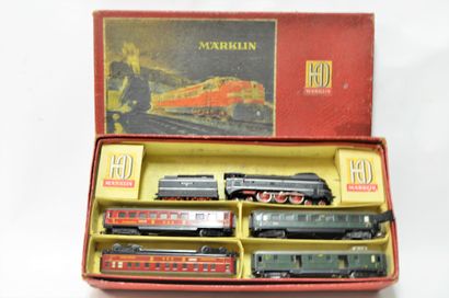 null MÄRKLIN set SK 846 4J, (1951-1953) complete: includes: 232 streamlined locomotive,...