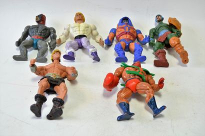 null MATTEL: Muscleman (Master of Universe) jointed figures, 17cm (L) 2x inscriptions...