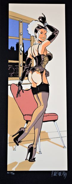 null MEYNET Félix: Mirabelle sexy. Serigraph signed and numbered, 25/38 copies justified...