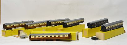 null HO RMA France (7) passenger cars, CIWL and Pulman, 4 axles, in Kit, in original...