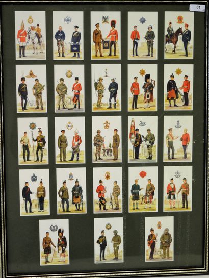 null England: 2 frames each including the representations of about twenty drawings...