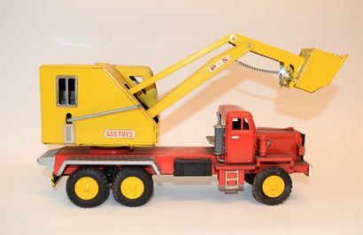 null SSS TOYS, Japon - S-1233 - Camion-grue Power Shovel - 1950-1959 - Dans sa boîte...