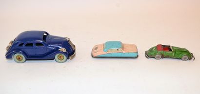 null 4 cars in sheet metal:

-JOUSTRA: "Auto Miracle" series 2000, 40s/50s. Good...