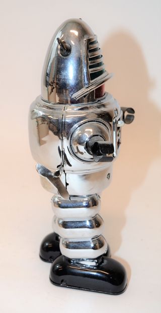 null HA HA TOY: Mechanical Planet Robot, en tôle, neuf en boite, avec sa clé. Hauteur:...