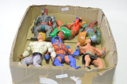 null MATTEL: Muscleman (Master of Universe) jointed figures, 17cm (L) 2x inscriptions...