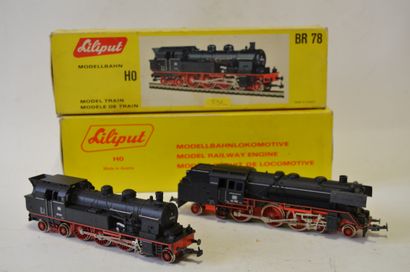 null LILIPUT (2) Locomotives : German locotender BR 78 132, black nice condition...