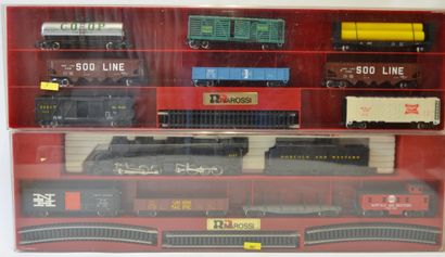 null RIVAROSSI HO (2) sets américains, rare et neufs :

- set comprend : locomotive...
