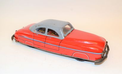 null Toys "PUNCH Memo"(France): Red sheet metal sedan with grey roof in its original...