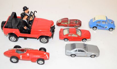 null 6 voitures:

-Jeep "Tintin" à friction avec les Dupont et Dupond au 1/32 ème

-BRUMM:...