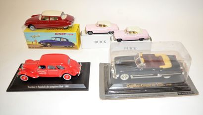 null Lot of 5 cars:

-2 new Buick in boxes

-Dinky Toys Atlas: DS 19 Citroen, in...