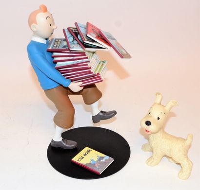 null Editions Hergé/Moulinsart - The mythical images- 1318 Tintin sculpture holding...