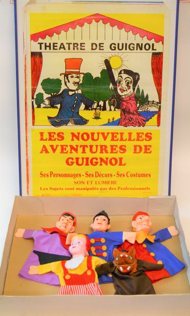 null Guignol: ensemble marionettes + affiche

-Boite comprenant 5 figurines en plastique...