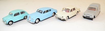 NOREV NOREV 4 véhicules au 1/43 en plastique

-Fiat 600 

-Lancia Aurelia GT N°25

-Renault...