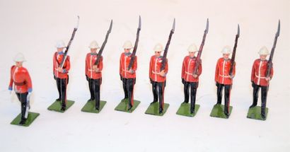 Britains BRITAINS (8): Régiment de la garde, Canada. Set complet, circa 1960. Bon...