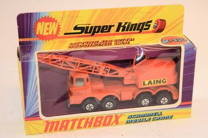 null MATCHBOX Super Kings camion grue K-12 "Lifting jib with revolution cab/mobile...